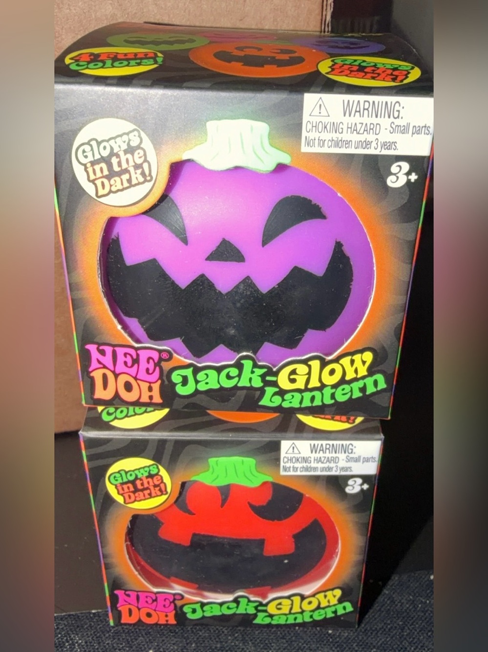 NeeDoh Jack-Glow Lantern Kids Halloween squishies HTF